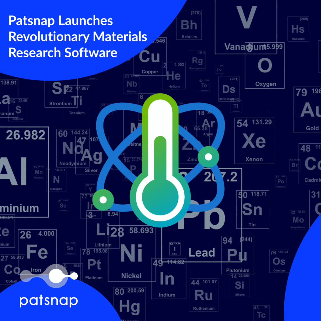Patsnap、調査ソフトウェア Eureka Materials を発売